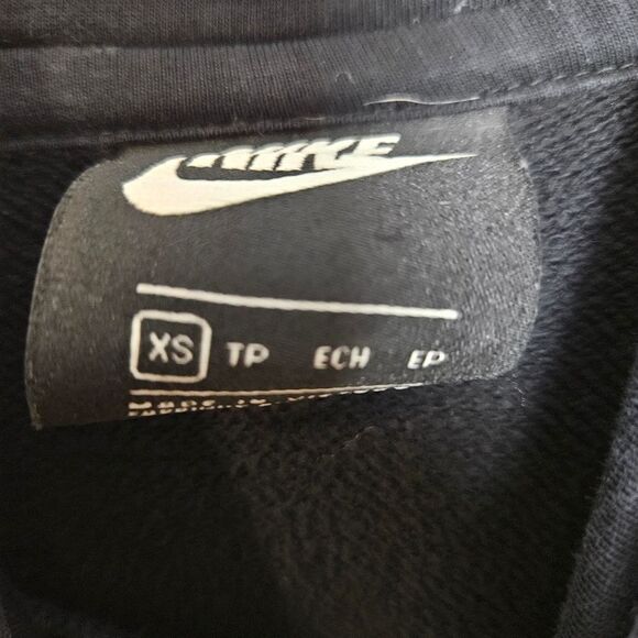 Nike Sportswear Essential Funnel-Neck Fleece Pullover Hoodie BV4116 XS Black - Picture 2 of 4